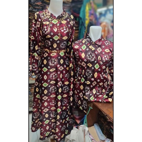 Couple jumputan sutra silky