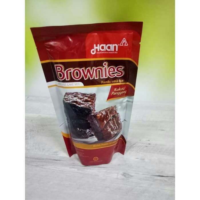 

PROMO HAAN INSTANT CAKE MIX BROWNIES KUKUS/PANGGANG/PREMIKS KUE/HAAN 230GRAM