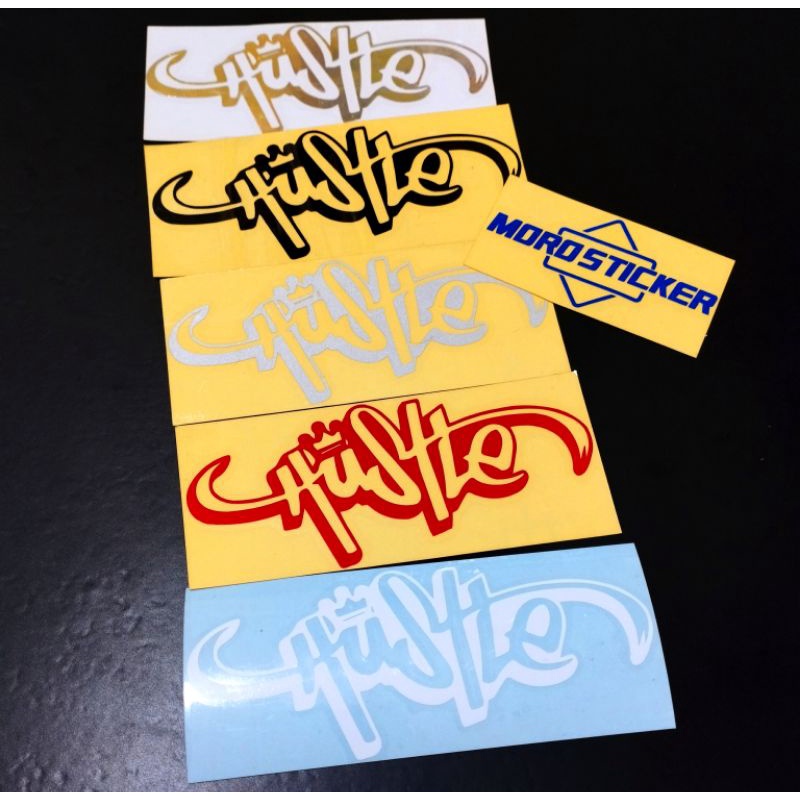 

Sticker hustle cuntting sticker