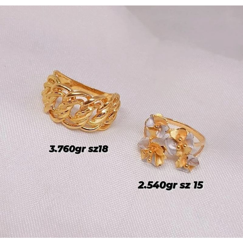 Cincin model Dubai emas Jakarta 375%8k