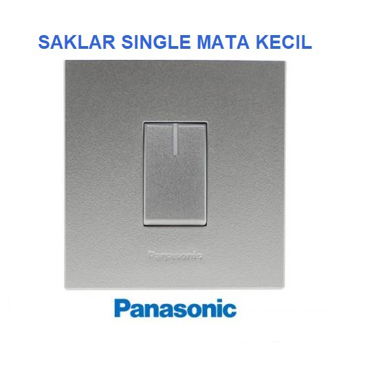 Panasonic Saklar Engkel Silver WESJ78019 + WESJ5931 MWS Style E Series