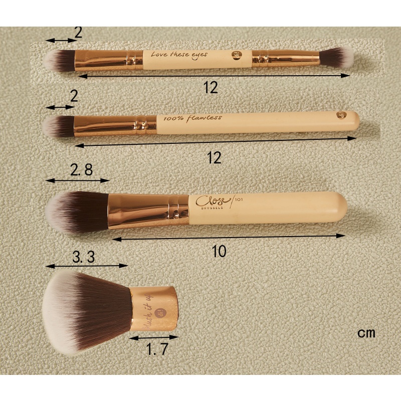 Set Brush Makeup Bahan Bulu Lembut Untuk Bedak concealer Blush Eyeshadow