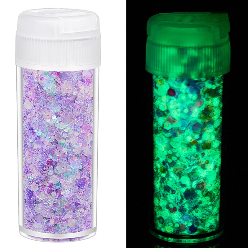 Siy Bubuk Glitter Sequin Epoxy Resin 12 / 18 / 24 Warna Dekorasi Nail Art / Perhiasan Diy