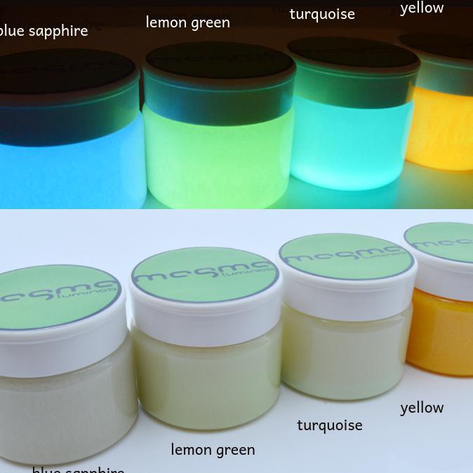 

ITERBATASl Cat Fosfor Basis Minyak | Magma Luminos - Lemon Green - Turquoise