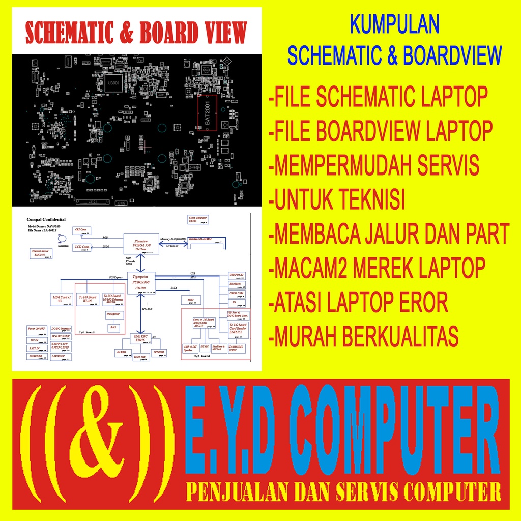 Jual PROMO SCHEMATIC DAN BOARDVIEW LAPTOP KUMPULAN RIBUAN SKEMA MEREK