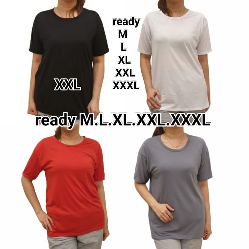 kaos PE oblong tgn pendek M.L.XL.XXL.XXXL.