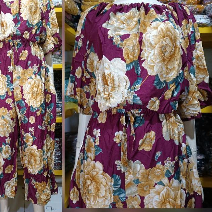 ➪ jumpsuit bali jumbo lengan tanggung celana panjang ✹