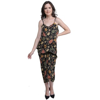 Rianty Longdress Batik Wanita Rianty Dress Batik Meili - Black | Shopee