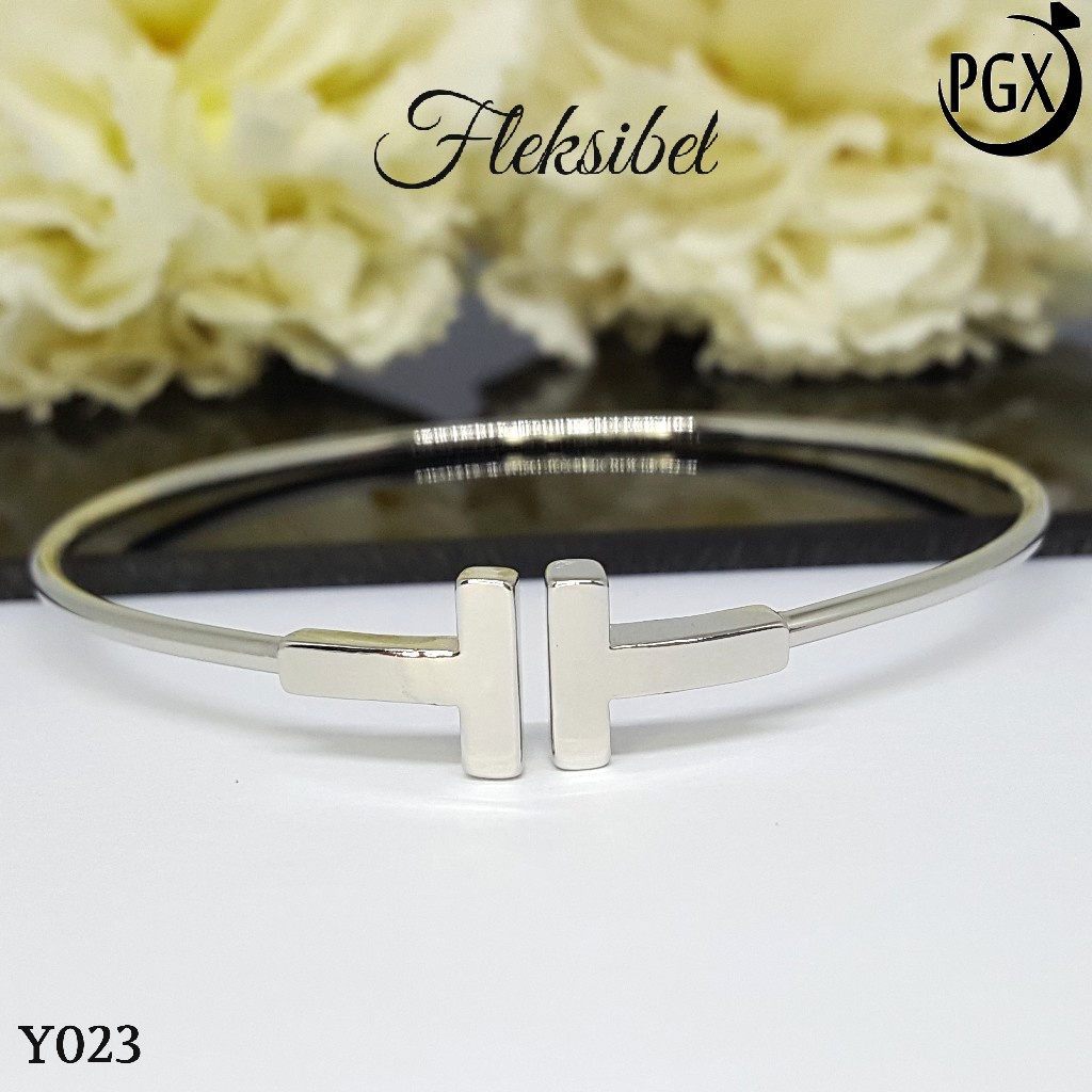 PGX Gelang Xuping Wanita Bangkok Bangle Aksesoris Perhiasan Lapis Emas - Y023