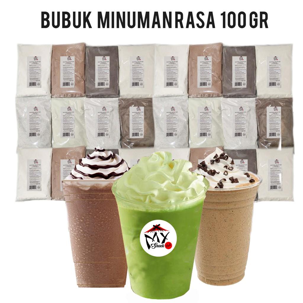 

BUBUK MINUMAN RASA 100GR - BUBBLE DRINK - MILKSHAKE - ICE BLEND POWDER - SERBUK CAPCIN - POP ES Berkualitas