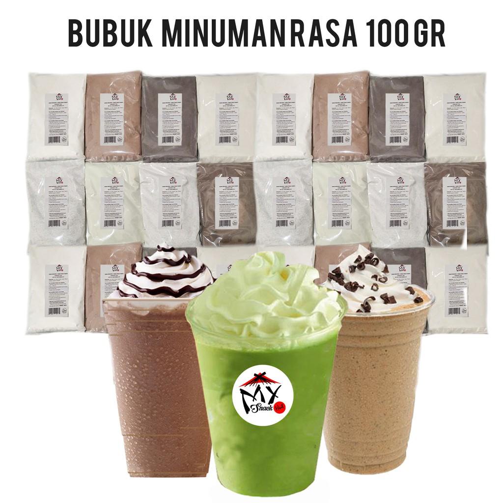 BUBUK MINUMAN RASA 100GR - BUBBLE DRINK - MILKSHAKE - ICE BLEND POWDER - SERBUK CAPCIN - POP ES Berk