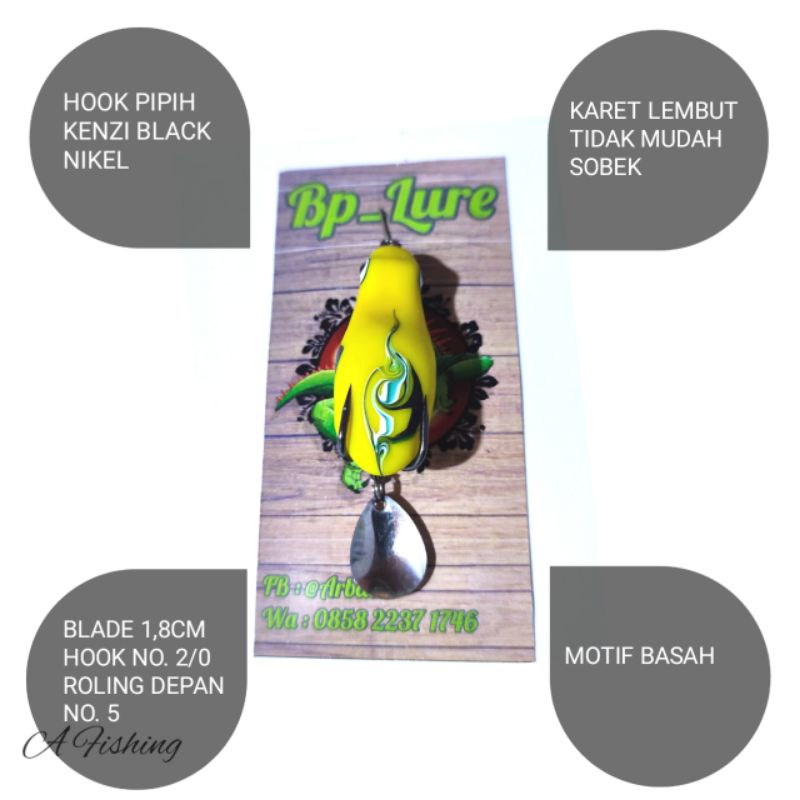 SOFT FROG 4,5CM BP LURE I UMPAN CASTING IKAN GABUS