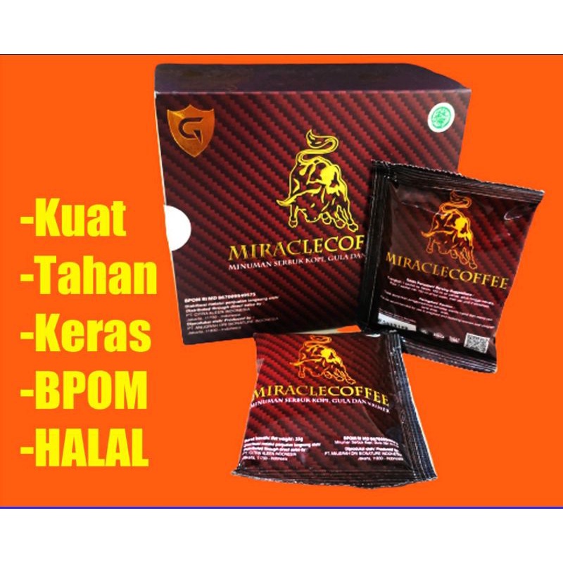 

Miracle Coffee Gold Sachet Original BPOM Halal Minuman Serbuk Kopi Miracle Gula Krimer Stamina Pria Dewasa Kuat Perkasa