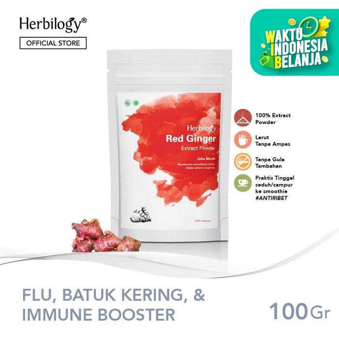 

Herbilogy Red Ginger (Jahe Merah) Extract Powder 100G