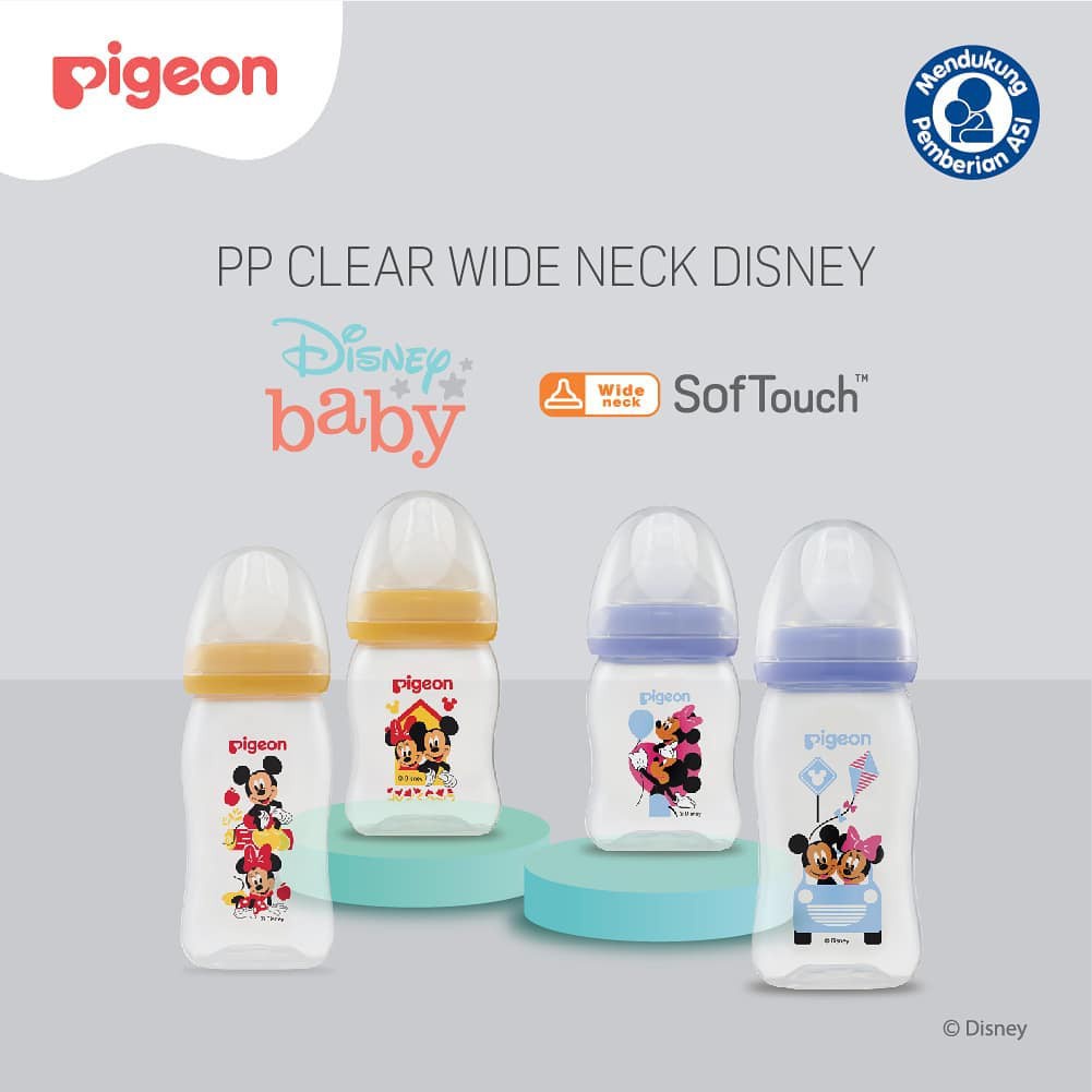 Pigeon Bottle PP Wideneck Softouch Disney