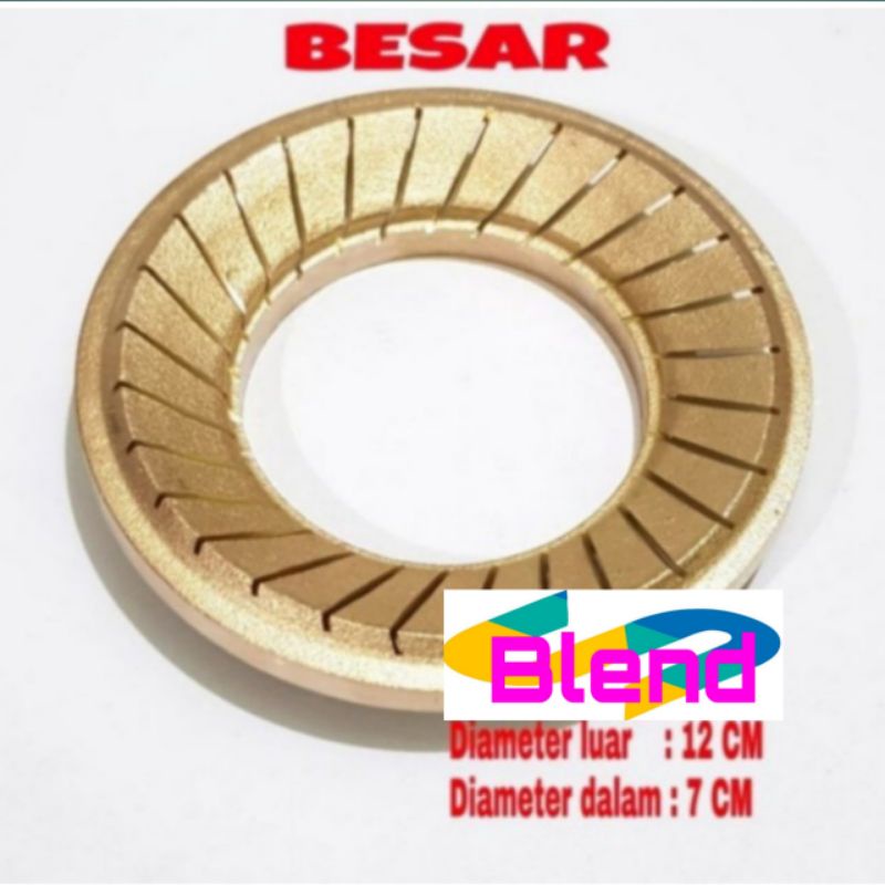 Burner Model Winn Kaca BESAR Kompor Gas/Kuningan Tungku W 508 TEBAL