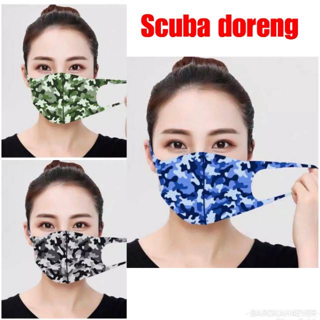 Masker Scuba Motif KEMERDEKAAN