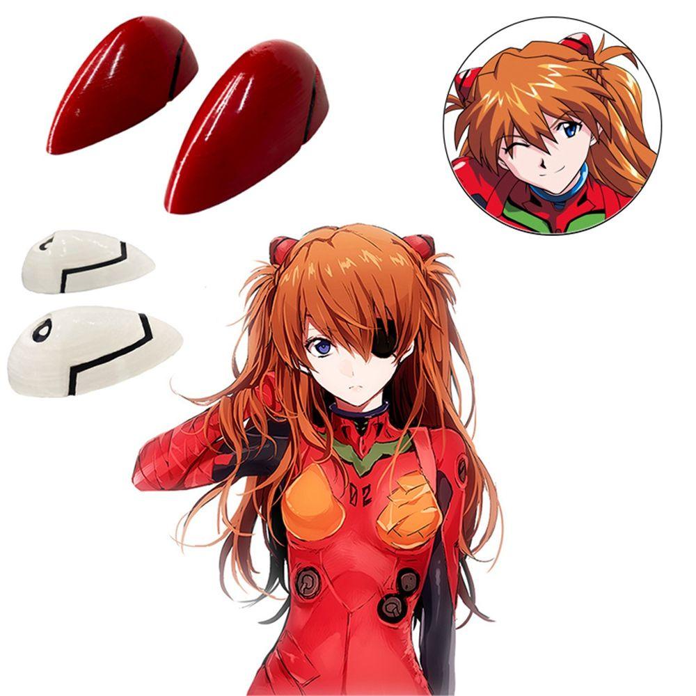 Jepit Rambut Model Duckbill Desain Anime Asuka Langley Soryu Ayanami Rei Gaya Korea Untuk Cosplay Halloween