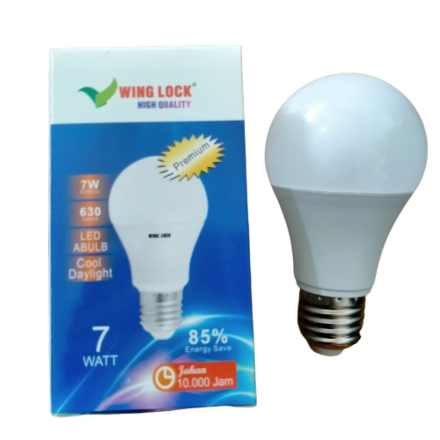 LAMPU LED WING LOCK 7 WATT PREMIUM BOHLAM LED GARANSI 1 TAHUN