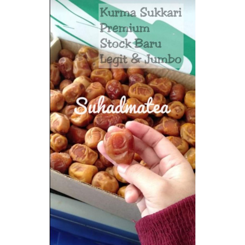 

KURMA SUKKARI BASAH PREMIUM 1Kg DAGING LEGIT JUMBO FRESH STOCK TERBARU BERKUALITAS TIDAK BERPASIR