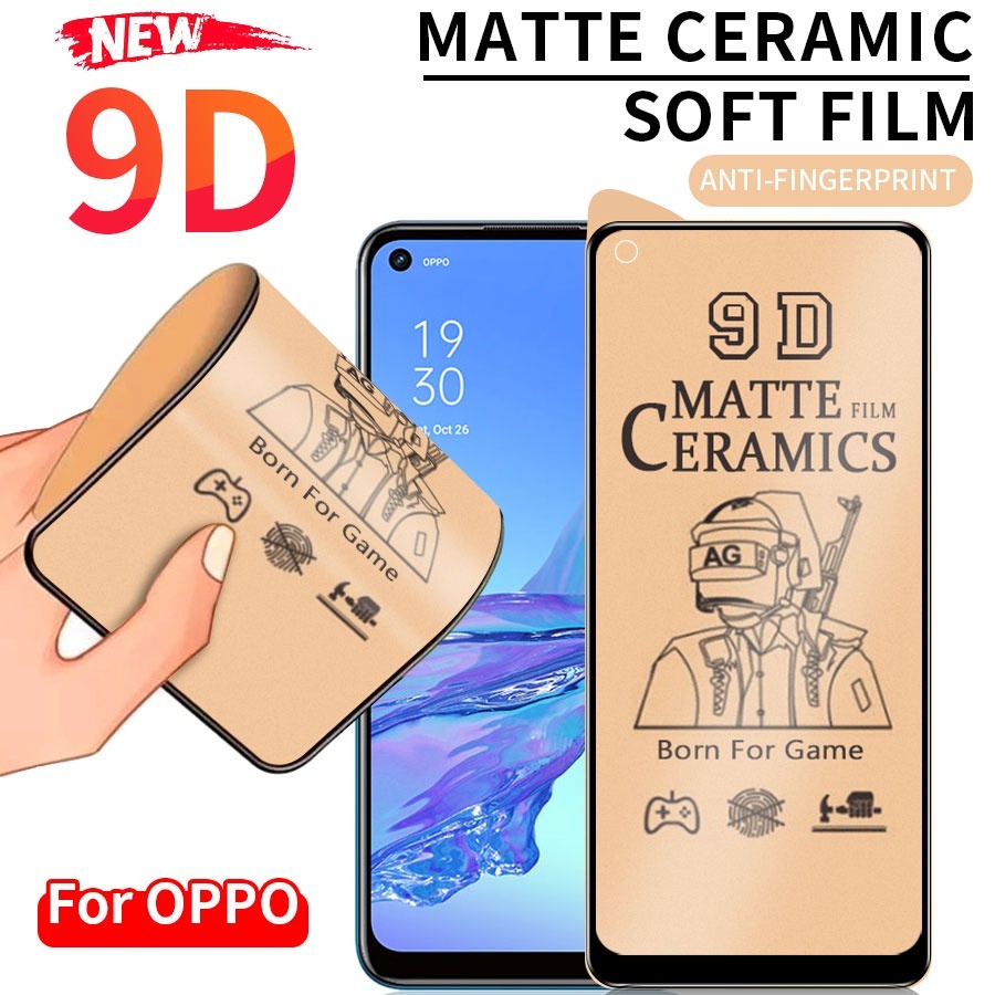 Oppo A95 5G 6.43 Inchi Tempered Glass Full Layar Bening Anti Blue Ceramic Matte Clear