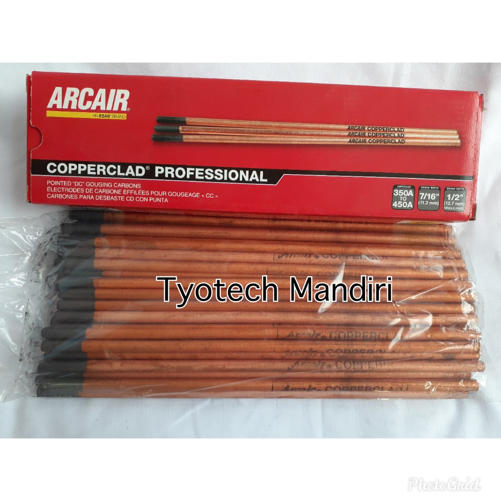 Jual Arcair Carbon Gouging Uk Mm Kawat Las Potong Perbatang