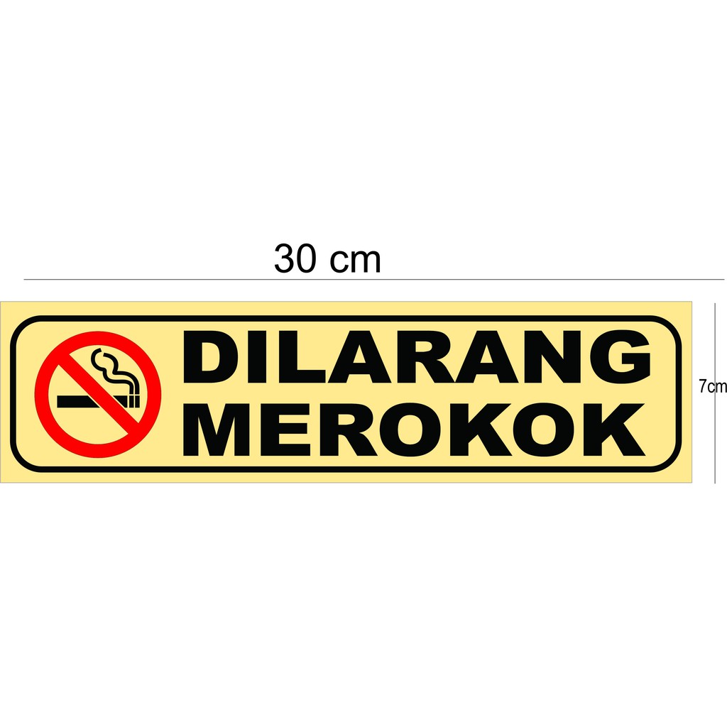 

sticker dilarang merokok