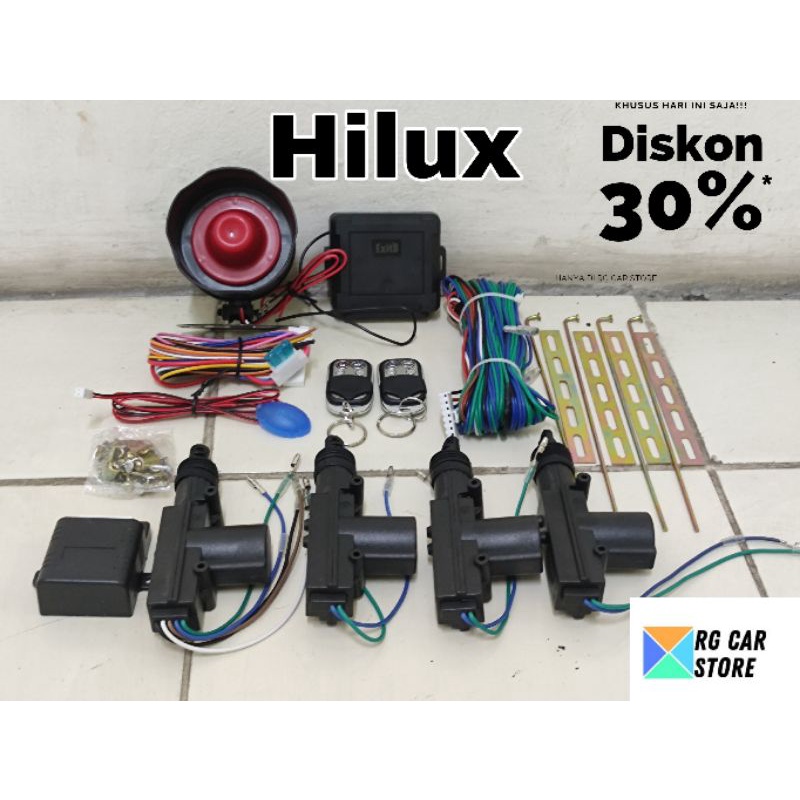 ALARM CENTRAL LOCK TOYOTA HILUX -PAKET ALARM CENTRAL LOCK MOBIL TOYOTA HILIX