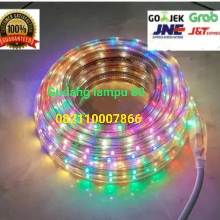 Lampu selang strip 2835 RGB 8meter outdorr - Putih