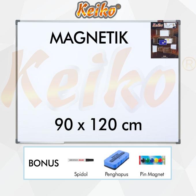 

Papan Tulis Whiteboard Gantung Magnet Single Face Keiko 90 x 120 cm