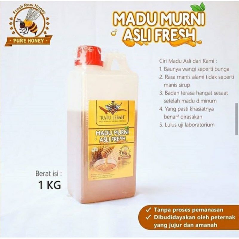 

madu asli ratu lebah 1kg