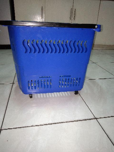 Keranjang Belanja / Troli / Trolley Basket Rovega Bas-01 Biru