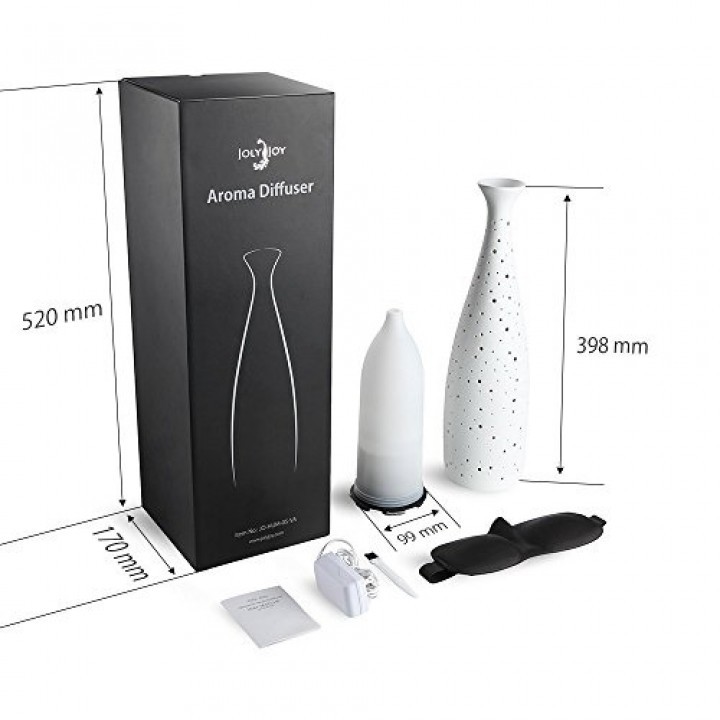 H48 - Ceramic Decorative Porcelain Humidifier LED Light - 110 ML