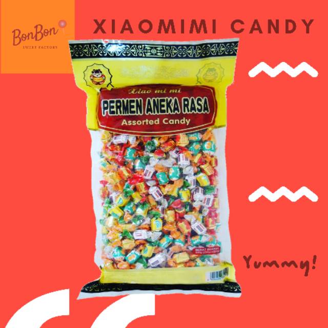 

Xiaomimi Assorted Fruit Candy / Permen Buah Kiloan Xiao Mi Mi 500 Gram