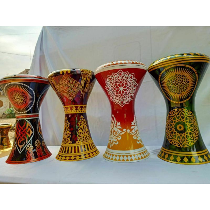 Darbuka Calti Dumbuk Istimewa Motif Timur Tengah 8 Inch Mika Remo Percusion Bahan Berkualitas Aha Bd