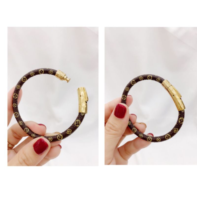 Gelang kulit Viral Branded Band Kulit Mix Titanium Magnet gelang fashion kulit premium anti karat 0192