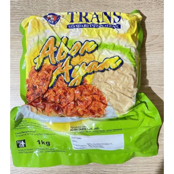 

Trans Abon Ayam Manis 1kg - Sweet Chicken Floss Topping Roti