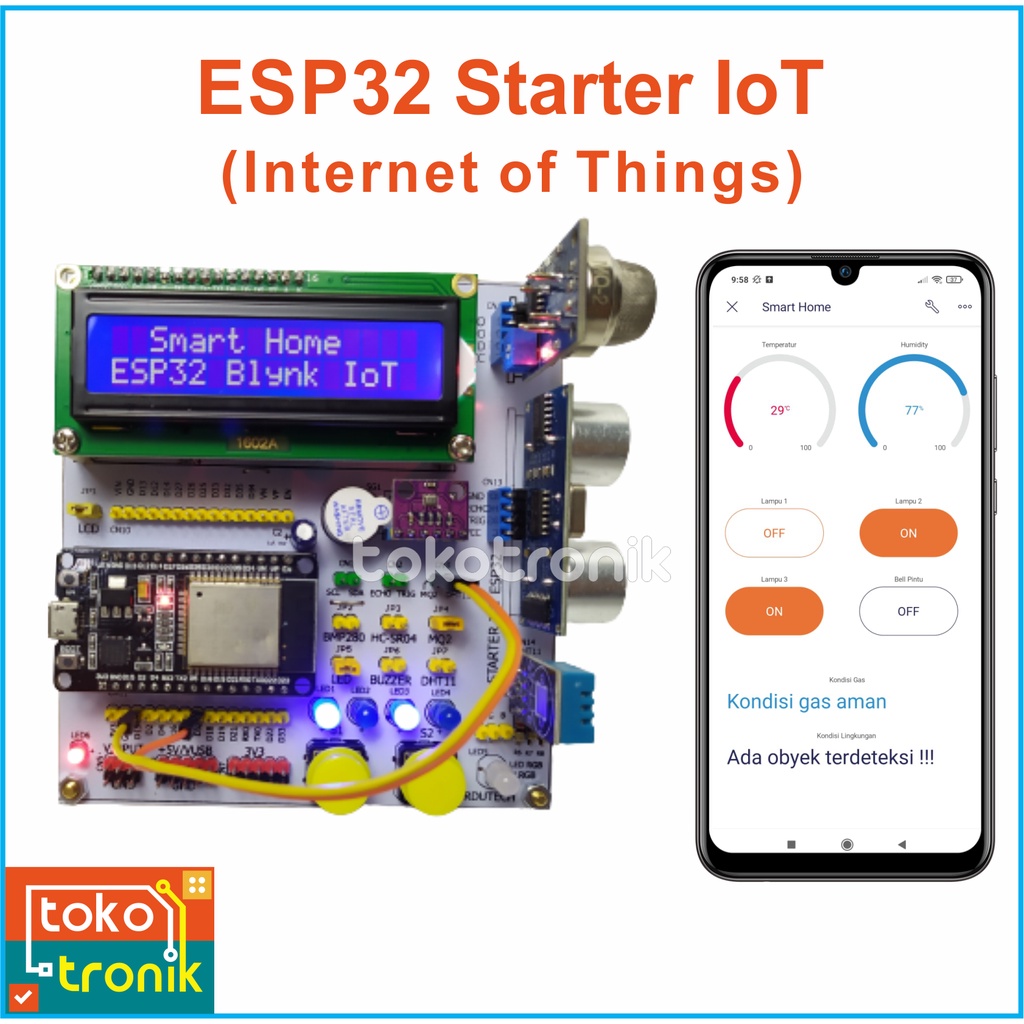 Jual esp32 starter kit iot indonesia shopee indonesia