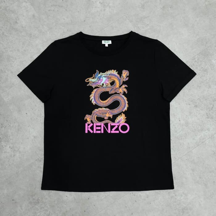 Kenzo Dragon Tee Black Pink (F) (S)