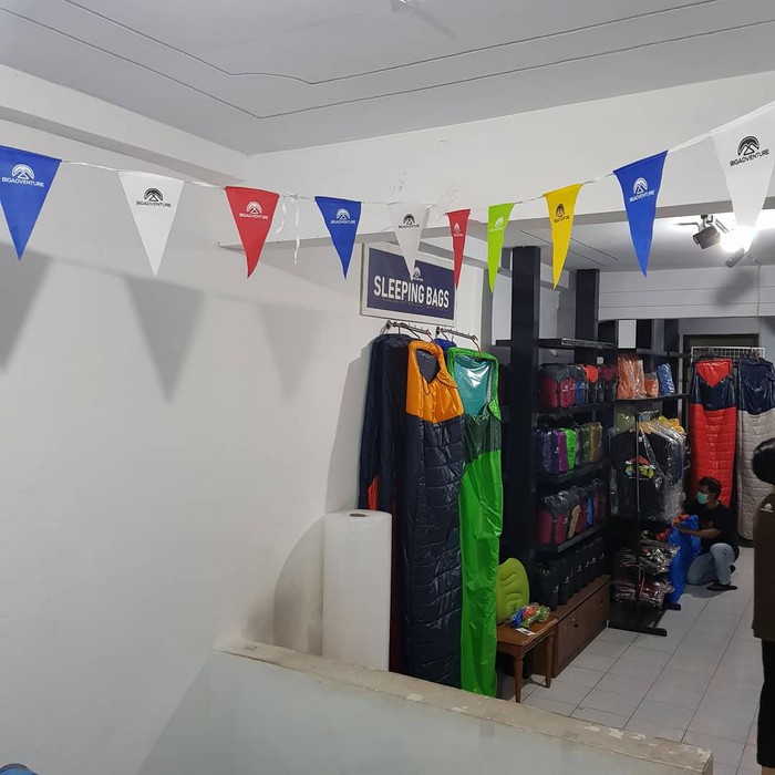 Bendera Bigadventure Camping Flag Segitiga Camp Dekorasi Hiasan Tenda