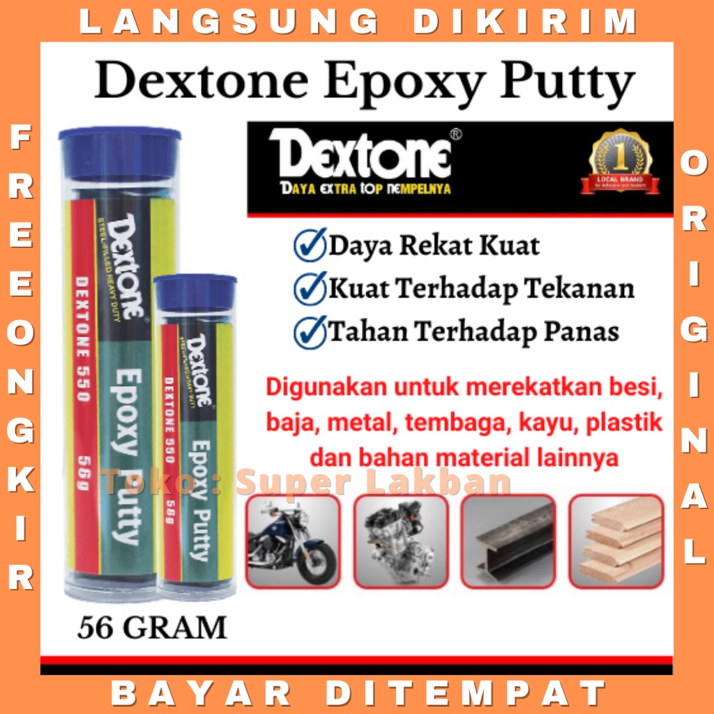 Lem Dextone Epoxy Putty Penutup Bocor Toren Pipa Kitchen Sink Wastafel