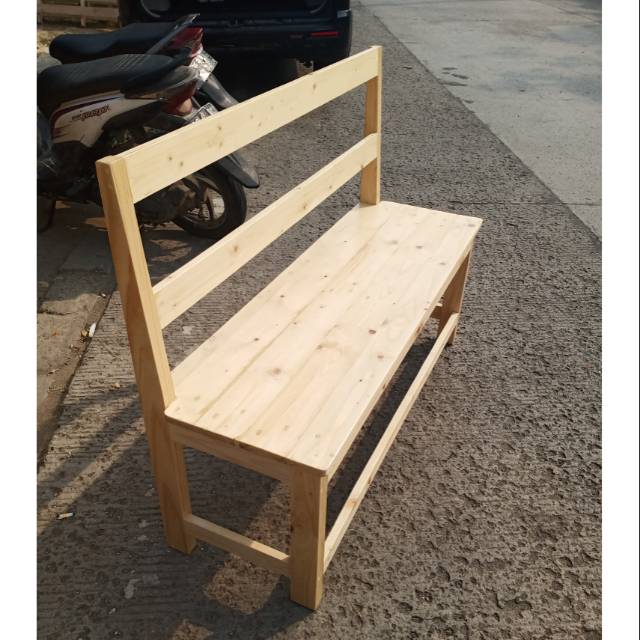 Bangku panjang sandaran