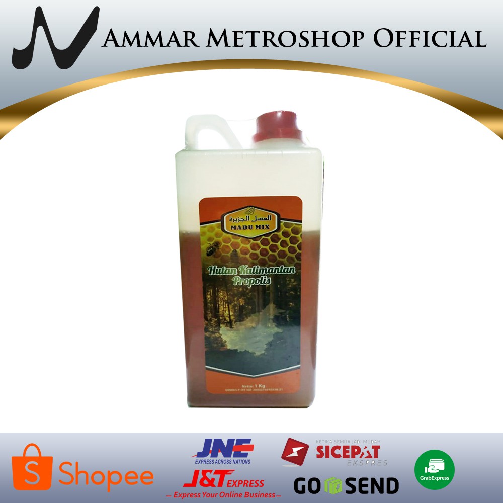 

Madu Mix Hutan Kalimantan Plus Propolis 1 Kg