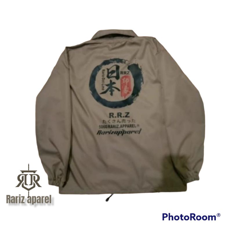 ( COD) JAKET COACH/JAKET PRIA CASUAL/jaket windbreakers-Cream RRZ