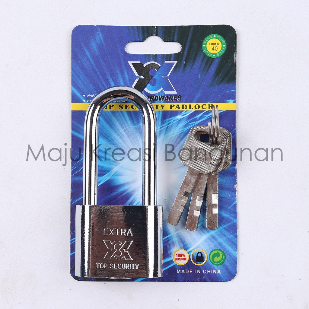 Gembok Rumah Pagar Toko 40mm 40 mm 40S 40L 3 Anak Kunci Harga Grosir 40mmS 40mmL Pendek Panjang