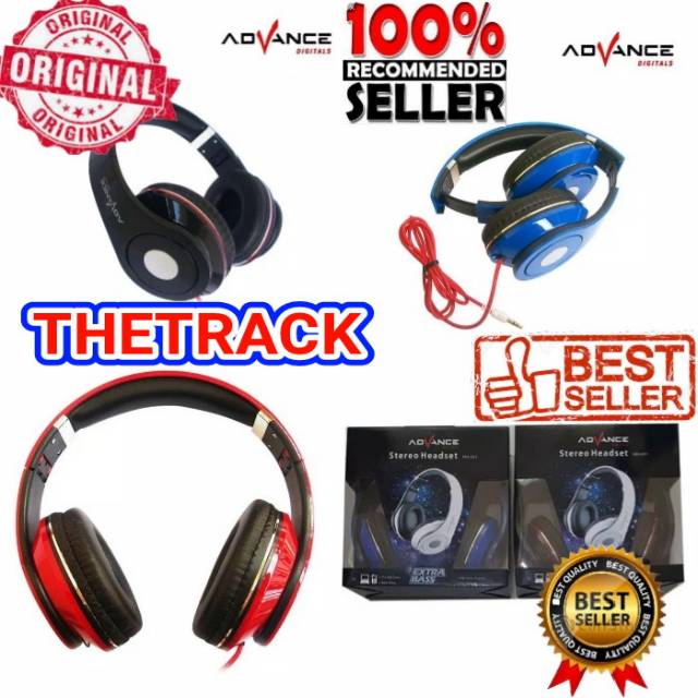 HEADSET ADVANCE MH-031 ORIGINAL / MH 031 HEADPHONE STEREO MH031 / HEADSET BANDO KABEL / ST