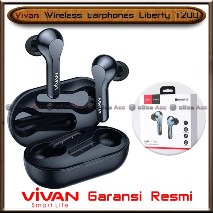 WIRELESS HEADSET BLUETOOTH VIVANTWS LIBERTY  T200 GARANSI RESMI 1 TAHUN