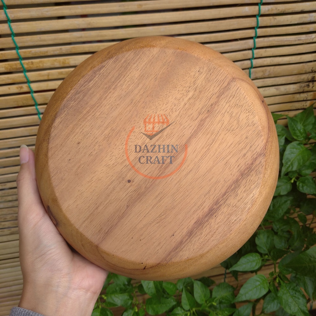 Mangkuk Kayu Suwar Diameter 3 Ukuran, Tanpa Finishing, Aman Untuk Makanan