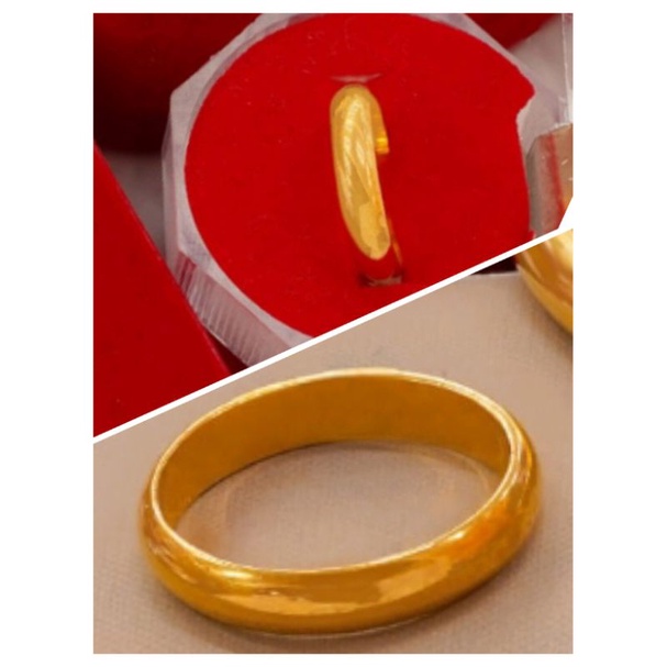 CINCIN ROTAN POLOS ASLI EMAS BANGKOK THAILAND