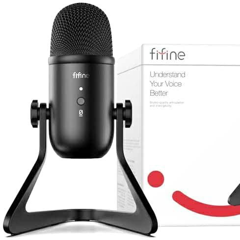 FIFINE K678 Mic Gaming, Podcasting USB Microphone Online Recording